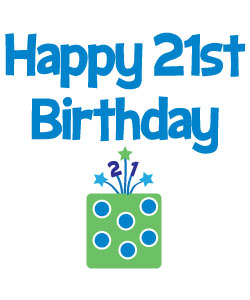 21st birthday clipart